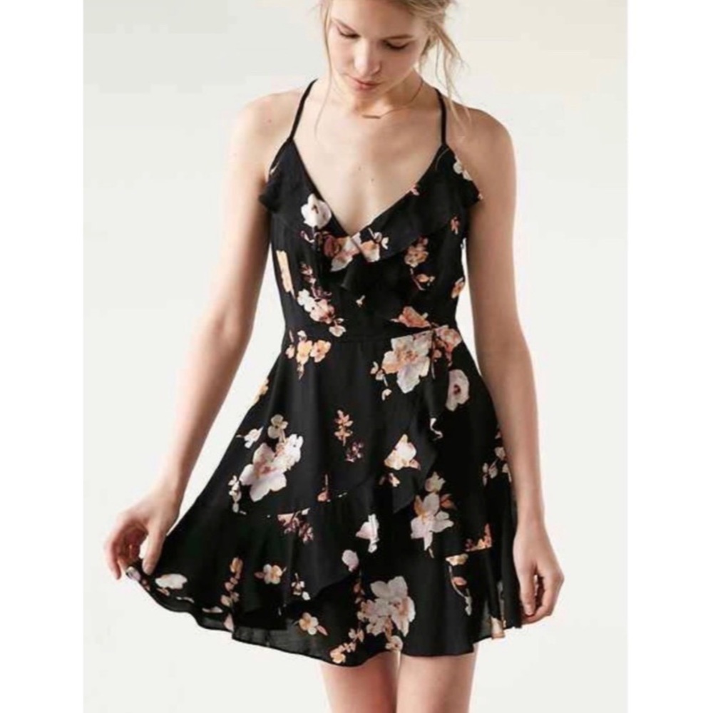 Urban Outfitters Kimchi blue ruffled wrap dress